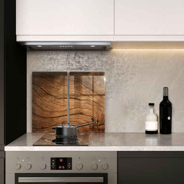 Zaščitna plošča za štedilnik Tekstura lesene plošče