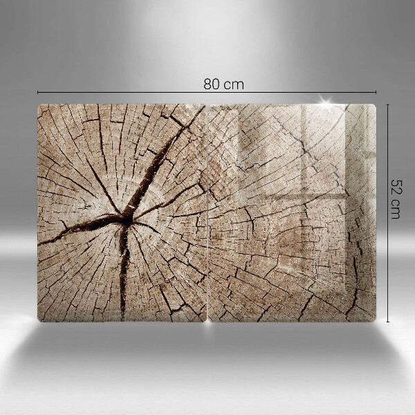 Zaščitna plošča za štedilnik Prerez drevesa