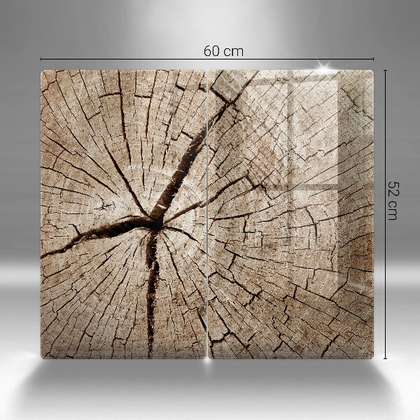 Zaščitna plošča za štedilnik Prerez drevesa