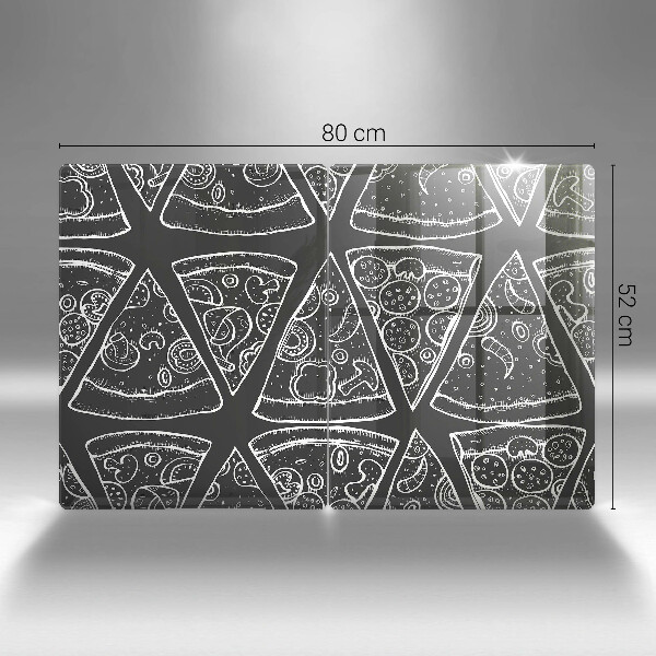 Zaščitna plošča za štedilnik Ilustracija pice