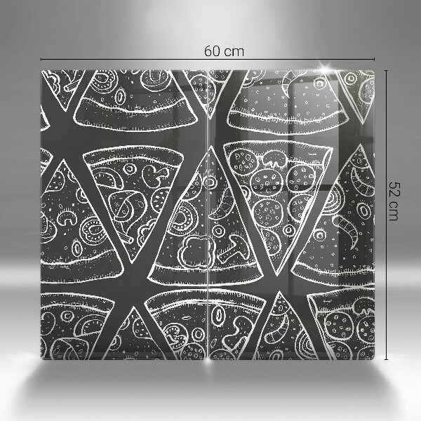 Zaščitna plošča za štedilnik Ilustracija pice