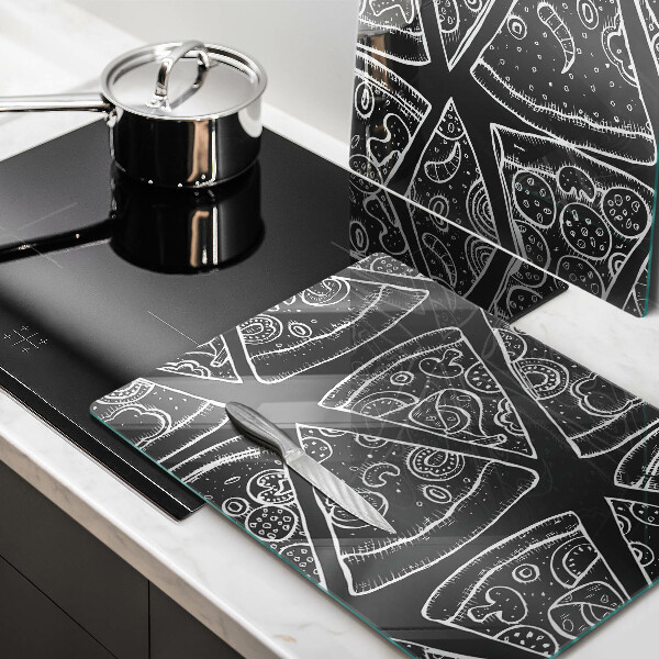 Zaščitna plošča za štedilnik Ilustracija pice