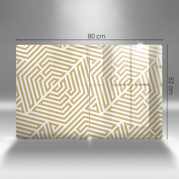 Zaščitna plošča za štedilnik Geometrijske črte