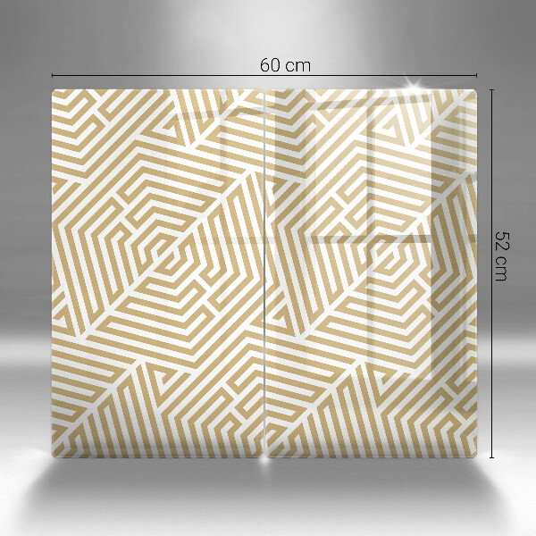 Zaščitna plošča za štedilnik Geometrijske črte
