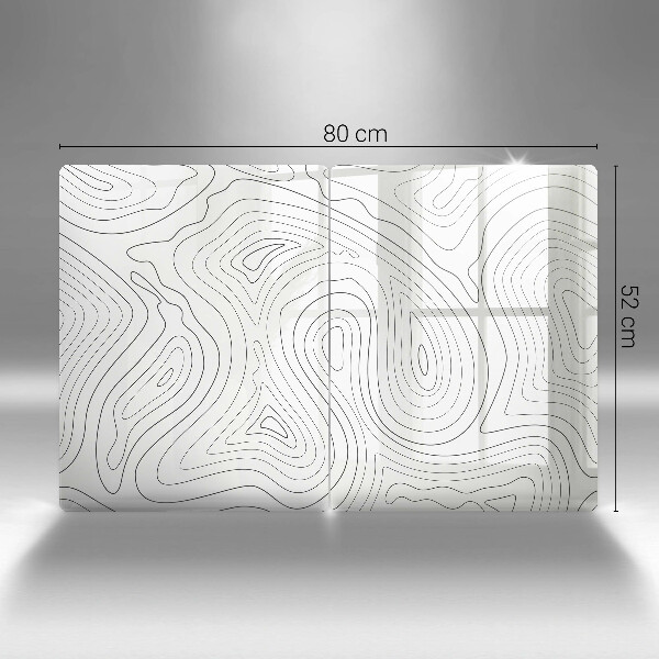 Stenska zaščitna plošča za štedilnik Abstraktne oblike