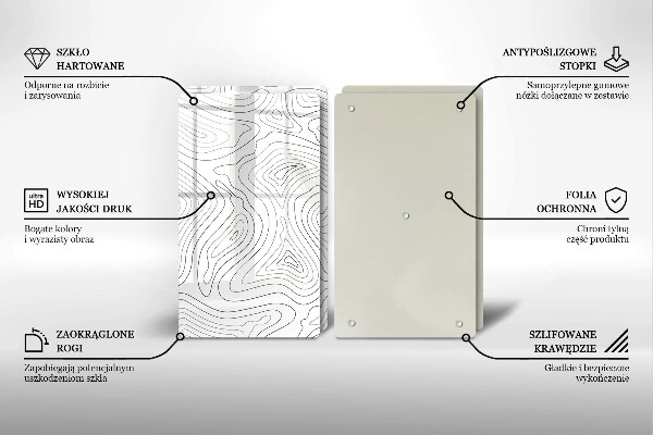 Stenska zaščitna plošča za štedilnik Abstraktne oblike