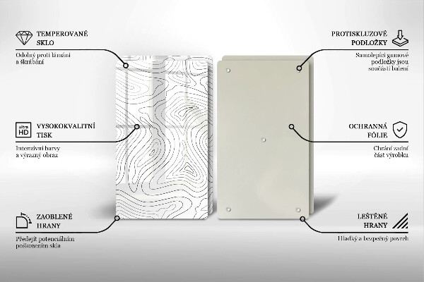 Stenska zaščitna plošča za štedilnik Abstraktne oblike