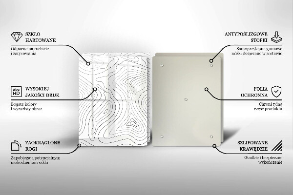 Stenska zaščitna plošča za štedilnik Abstraktne oblike