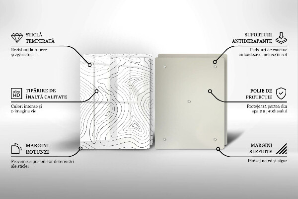 Stenska zaščitna plošča za štedilnik Abstraktne oblike