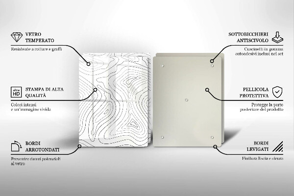 Stenska zaščitna plošča za štedilnik Abstraktne oblike