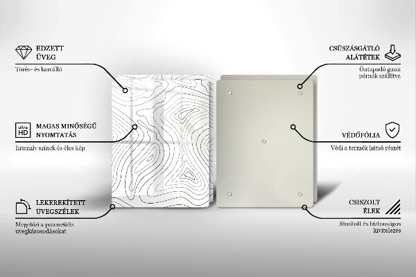Stenska zaščitna plošča za štedilnik Abstraktne oblike
