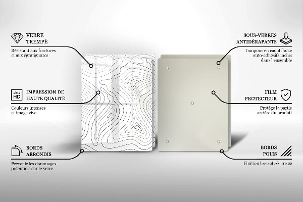 Stenska zaščitna plošča za štedilnik Abstraktne oblike