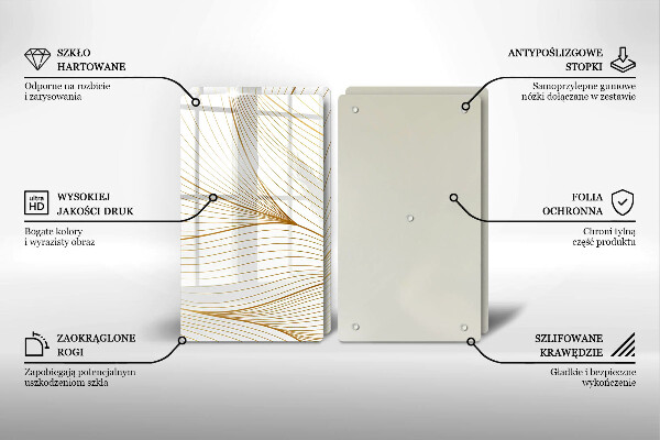 Stenska zaščitna plošča za štedilnik Vzorec modernih linij