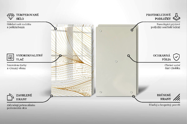 Stenska zaščitna plošča za štedilnik Vzorec modernih linij