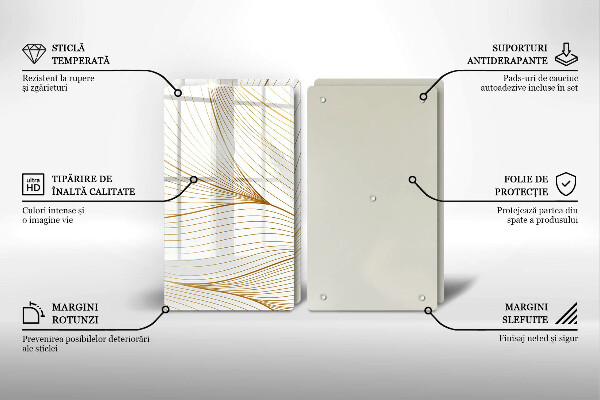 Stenska zaščitna plošča za štedilnik Vzorec modernih linij