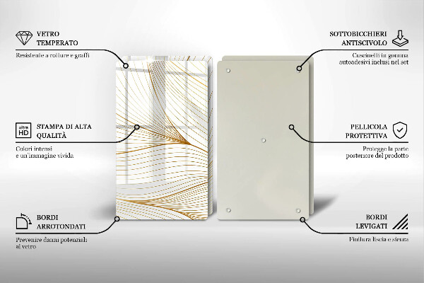 Stenska zaščitna plošča za štedilnik Vzorec modernih linij