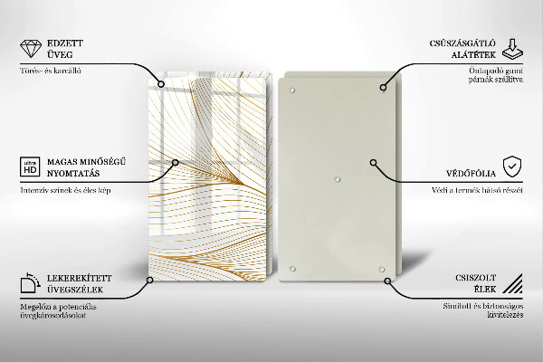 Stenska zaščitna plošča za štedilnik Vzorec modernih linij