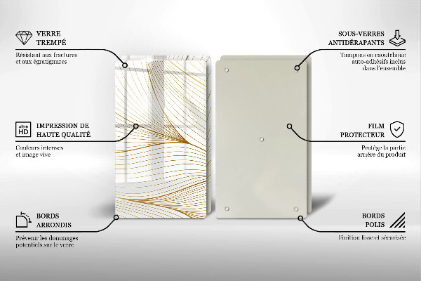 Stenska zaščitna plošča za štedilnik Vzorec modernih linij