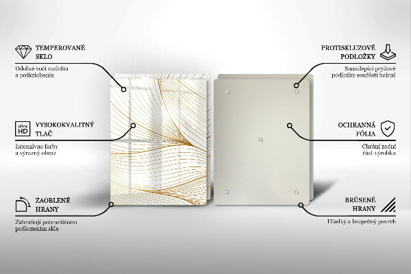 Stenska zaščitna plošča za štedilnik Vzorec modernih linij