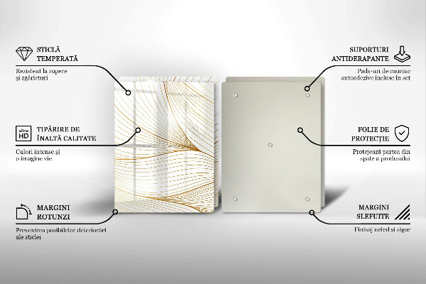 Stenska zaščitna plošča za štedilnik Vzorec modernih linij