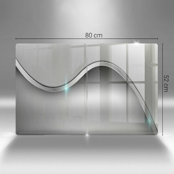Zaščitna plošča za štedilnik Kovinska abstrakcija