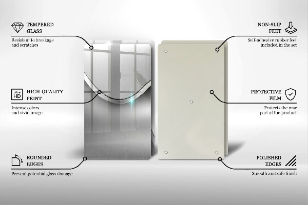 Zaščitna plošča za štedilnik Kovinska abstrakcija