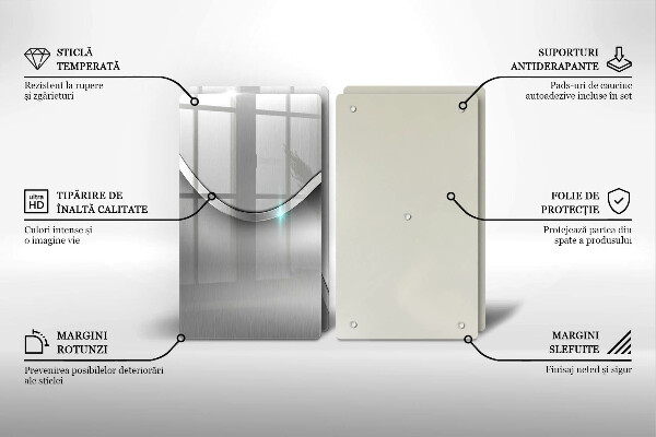 Zaščitna plošča za štedilnik Kovinska abstrakcija
