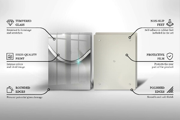 Zaščitna plošča za štedilnik Kovinska abstrakcija