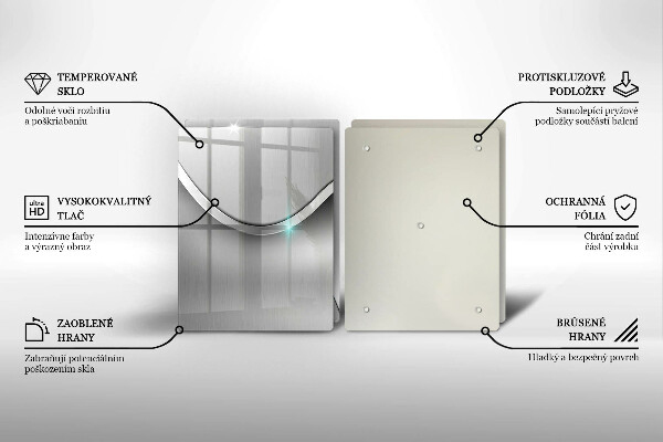 Zaščitna plošča za štedilnik Kovinska abstrakcija