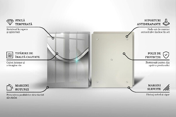 Zaščitna plošča za štedilnik Kovinska abstrakcija
