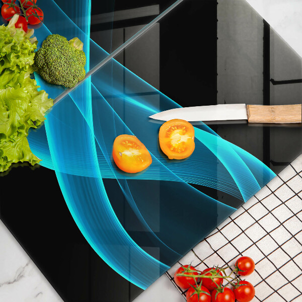 Zaščitna plošča za štedilnik Modra abstrakcija