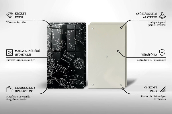 Zaščitna plošča za štedilnik Kuhinjski dodatki