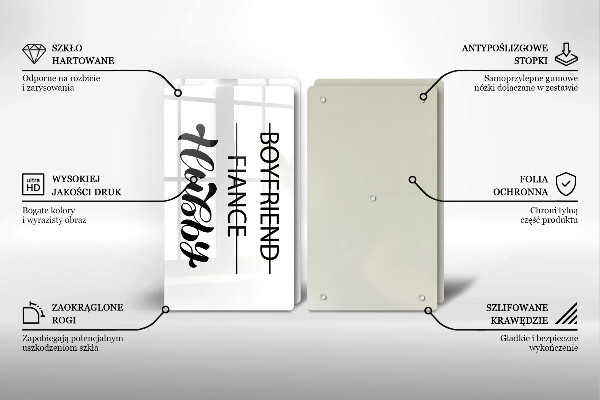 Zaščitna plošča za štedilnik Napis stavek vzorec