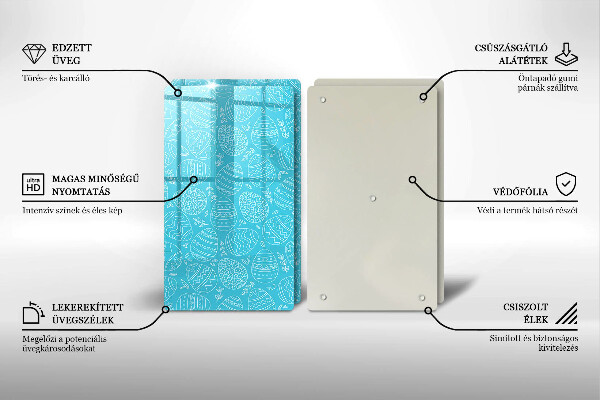 Zaščitna plošča za štedilnik Velikonočna tema