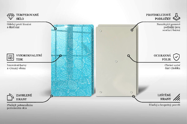 Zaščitna plošča za štedilnik Velikonočna tema