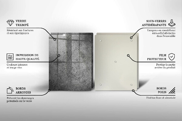 Zaščitna plošča za štedilnik Tekstura betonskega kamna