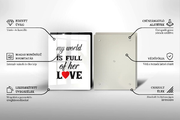 Zaščitna plošča za štedilnik Napis stavek