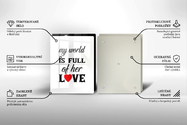 Zaščitna plošča za štedilnik Napis stavek