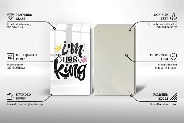 Zaščitna plošča za štedilnik Napis stavek