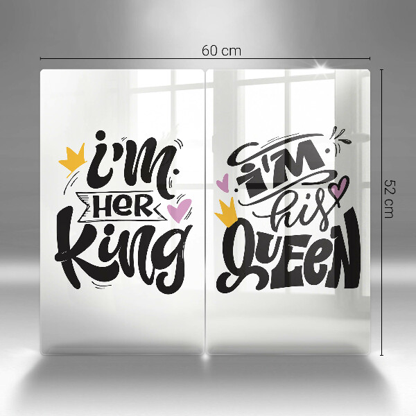 Zaščitna plošča za štedilnik Napis stavek