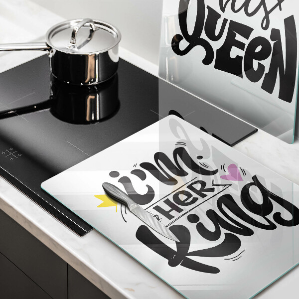 Zaščitna plošča za štedilnik Napis stavek