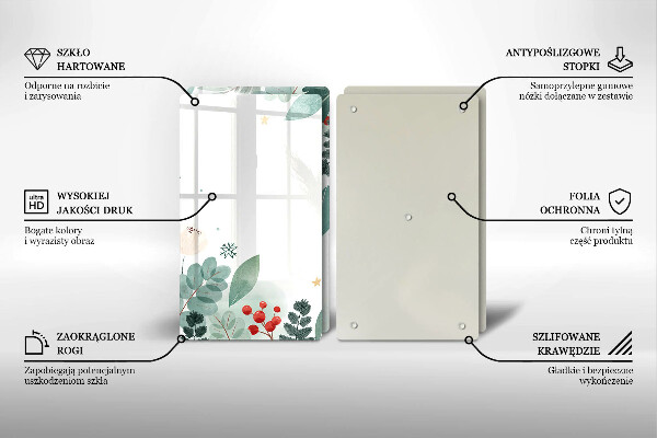 Zaščitna plošča za štedilnik Akvarelni listi