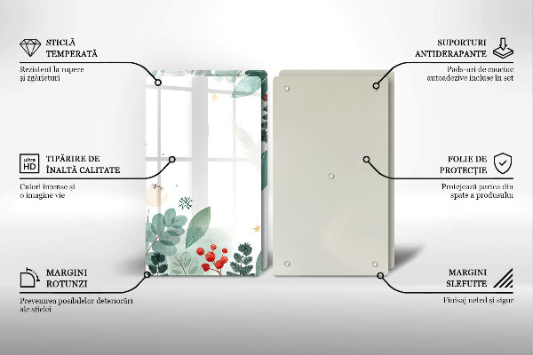 Zaščitna plošča za štedilnik Akvarelni listi