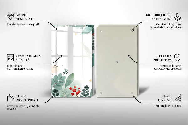 Zaščitna plošča za štedilnik Akvarelni listi