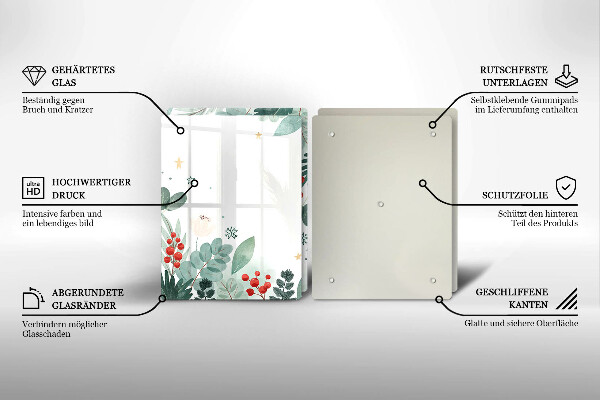 Zaščitna plošča za štedilnik Akvarelni listi