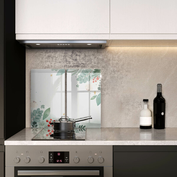 Zaščitna plošča za štedilnik Akvarelni listi