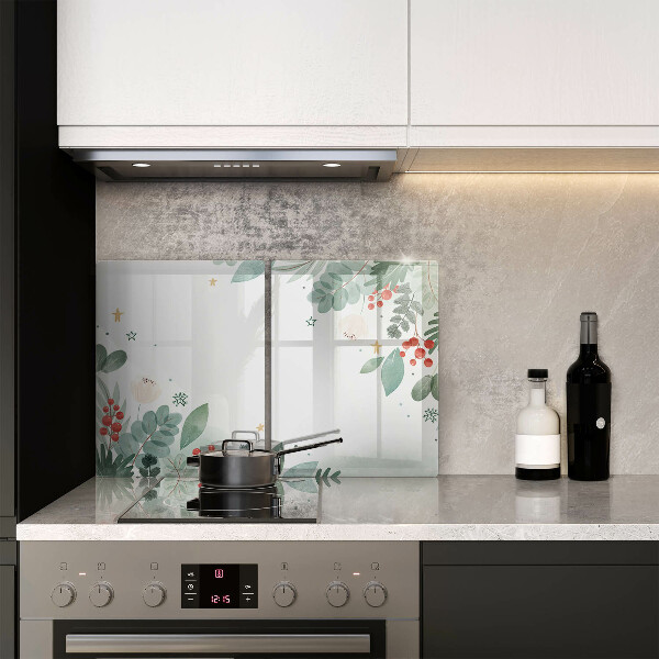 Zaščitna plošča za štedilnik Akvarelni listi