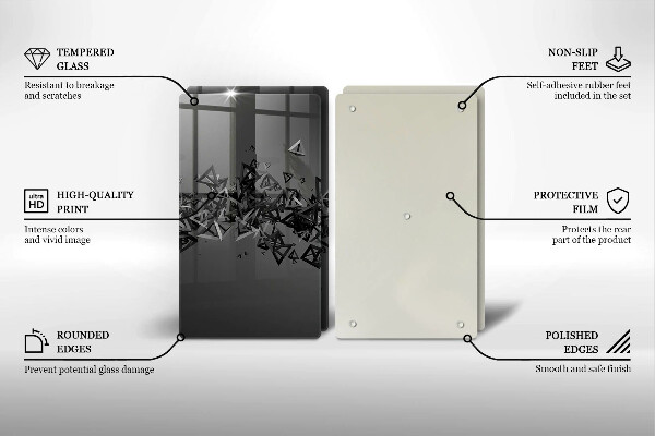 Zaščitna plošča za štedilnik Abstraktne 3D oblike