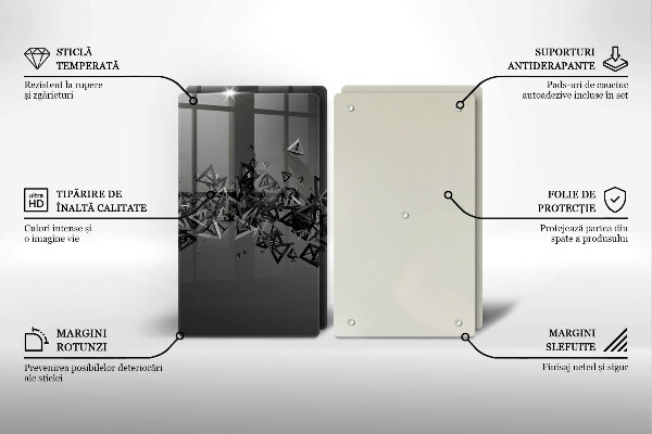 Zaščitna plošča za štedilnik Abstraktne 3D oblike