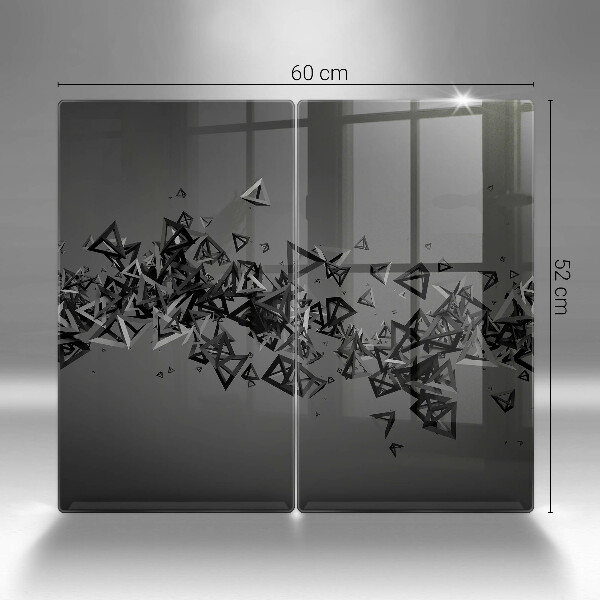 Zaščitna plošča za štedilnik Abstraktne 3D oblike